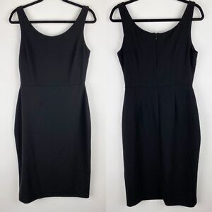Betsey‎ Johnson Black Knit Basic Fitted Body Con Sleeveless Tank Dress Women 8